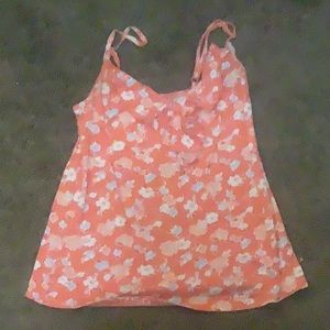 Old navy coral girls tank top
